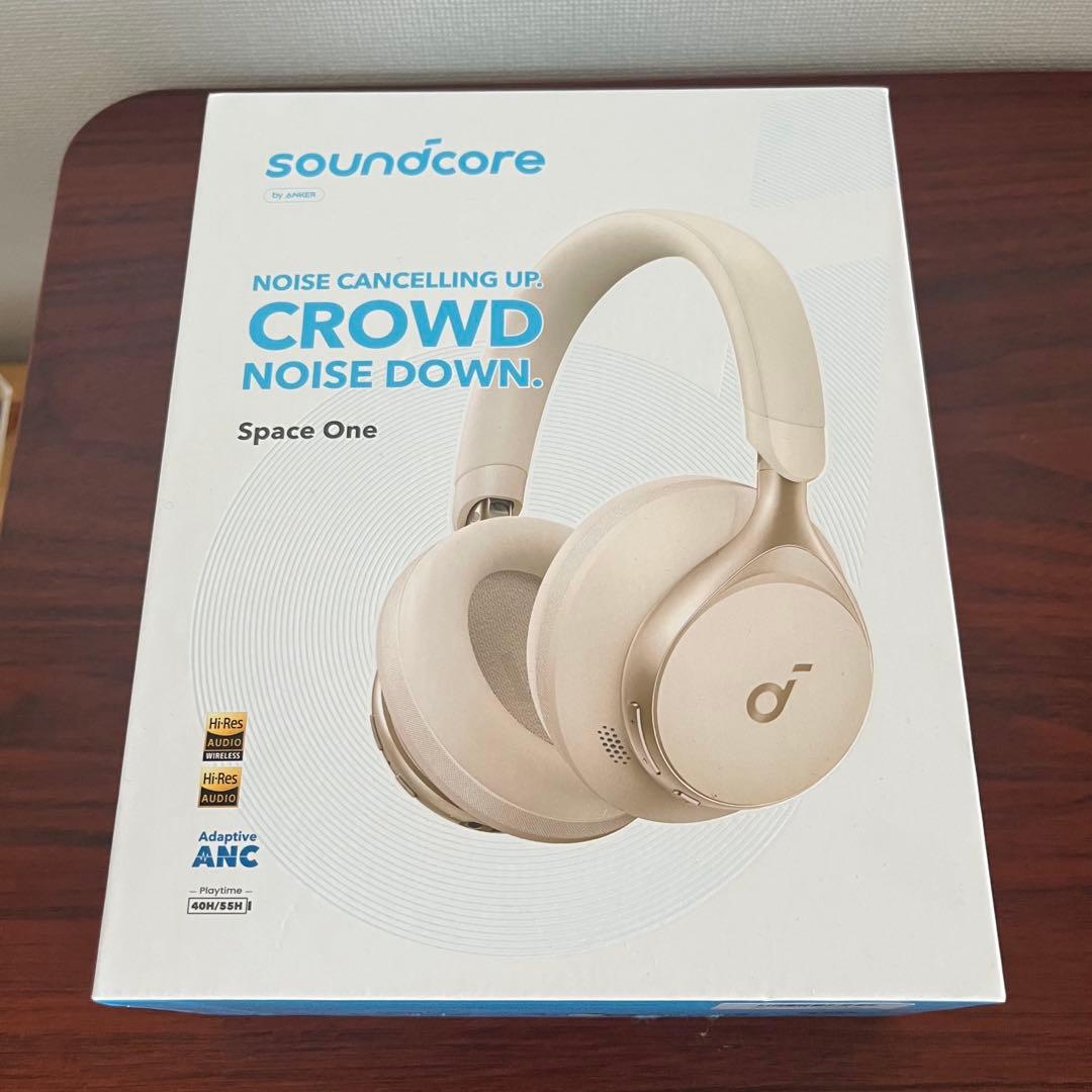 【新品】soundcore space one ノイズキャンセリング　ホワイト