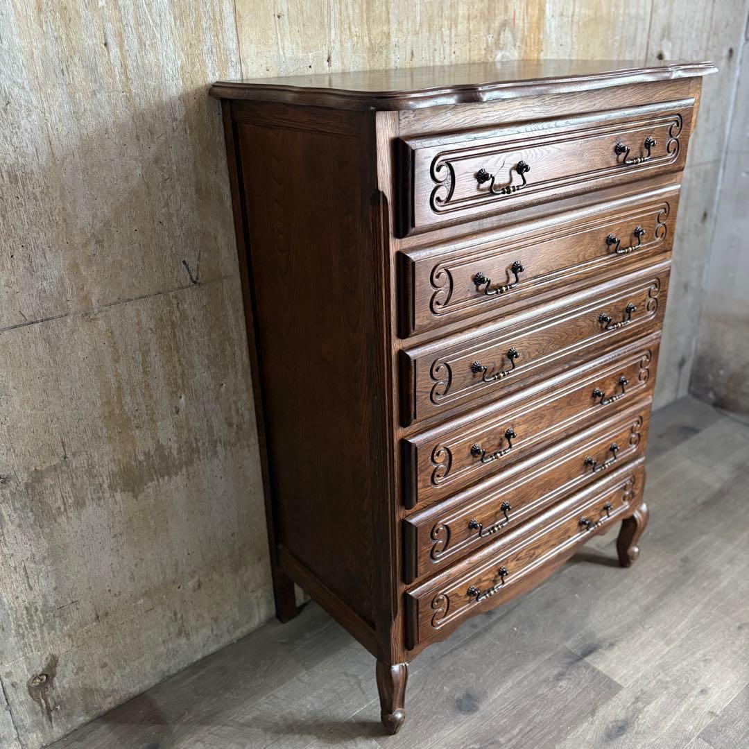 三越Brugge ルーマニア　猫脚チェスト　6段　ヴィンテージ