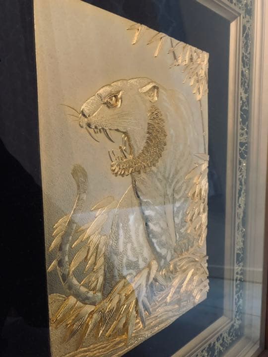 金の虎　　　　　　　　　　　　　　　　　　　ゴールド GOLD 芸術品 美術品