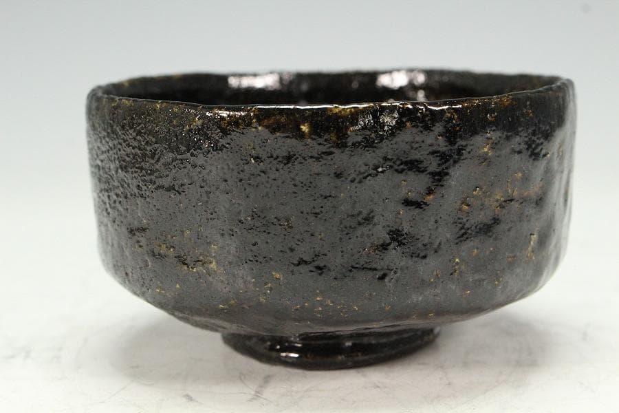 茶道具 黒楽茶碗 宗全 在銘 古美術 時代物(K-YC523)