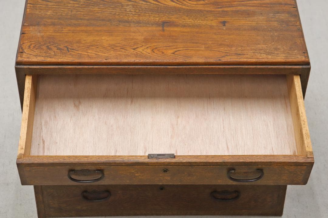 レトロ 無垢材 引き出し4杯 小引き出し レターケース 収納 キャビネット