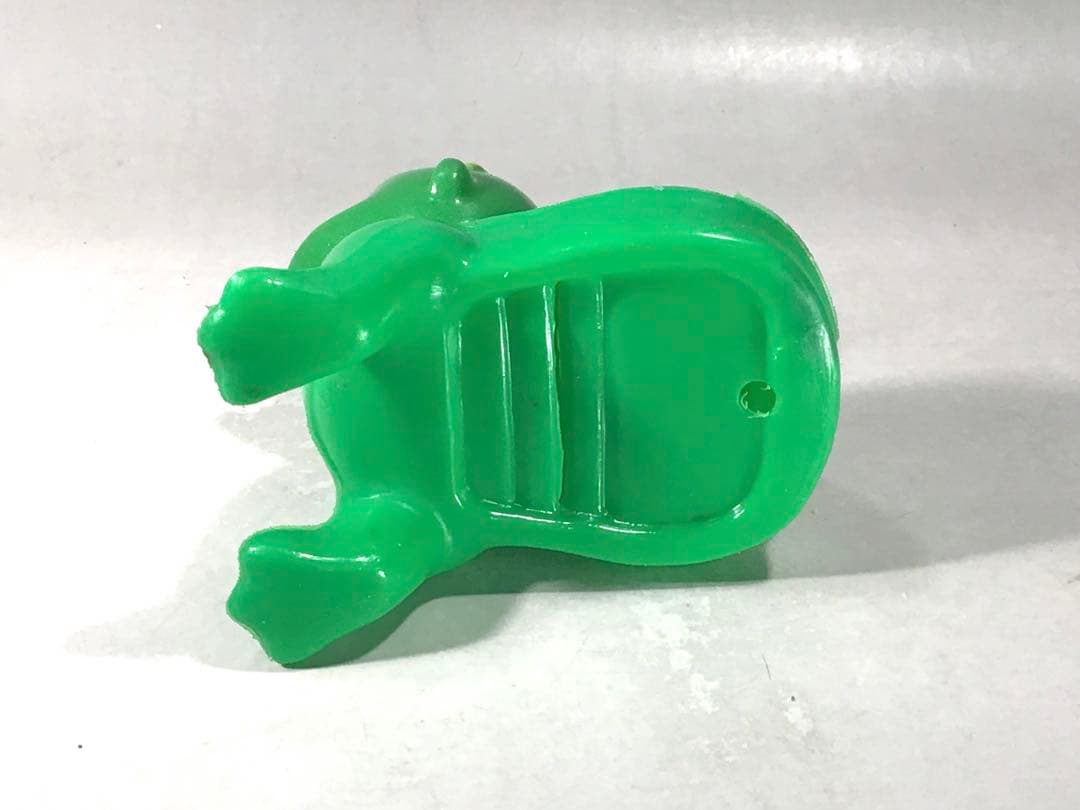 昭和レトロ ハイハイ 河童 赤ちゃん 人形 妖怪 お化け 駄玩具 ソフビ 黄緑