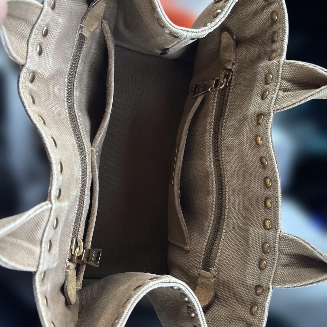 PRADA フリンジハンドバッグ ブラウン