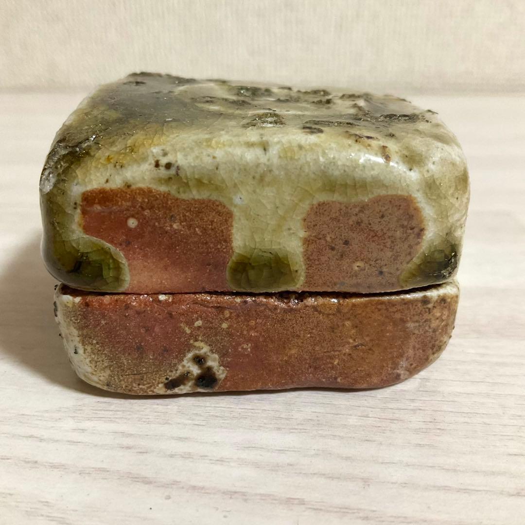 伊賀焼 香合 清文 木箱付き 共箱 茶道具 茶道 香道 香炉 香入