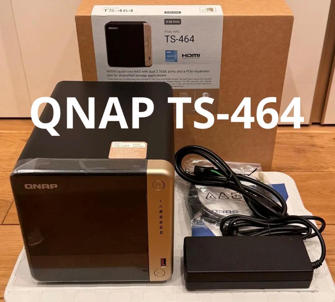 QNAP TS-464 4ベイNAS 16GB HDMI 2.5GbE