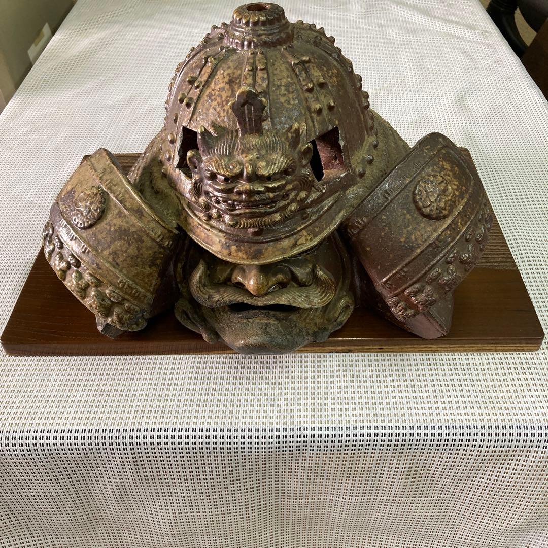 兜 陶器 原寸大程の大きさ 古民家