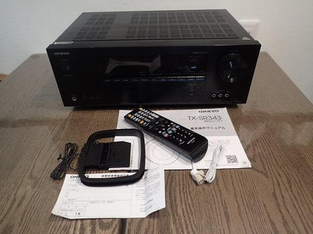 ONKYO 5.1chAVアンプ　TX-SR343　リモコン付き　快調・良い音