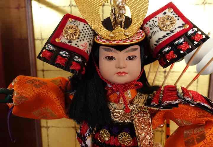 五月人形★初陣 偕保作★レトロアンティーク 武士 兜 刀