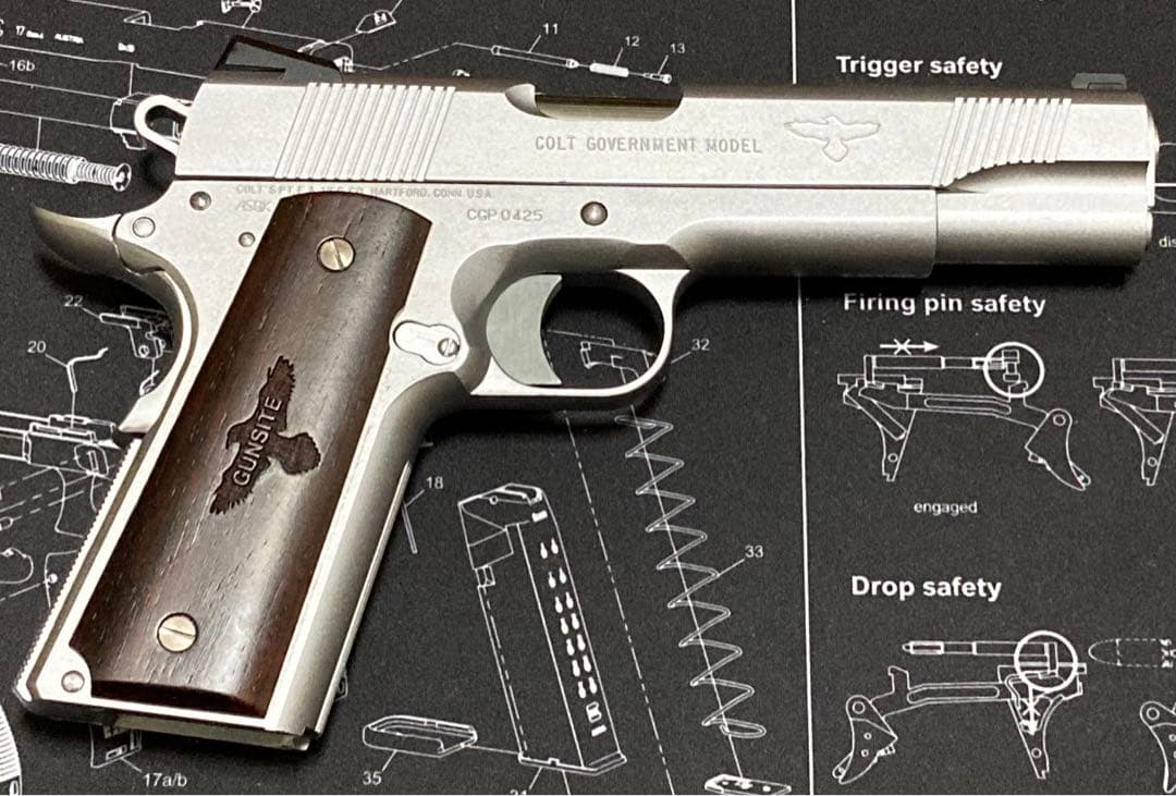 新品 未使用 限定WA COLT GUNSITE PISTOL シルバー