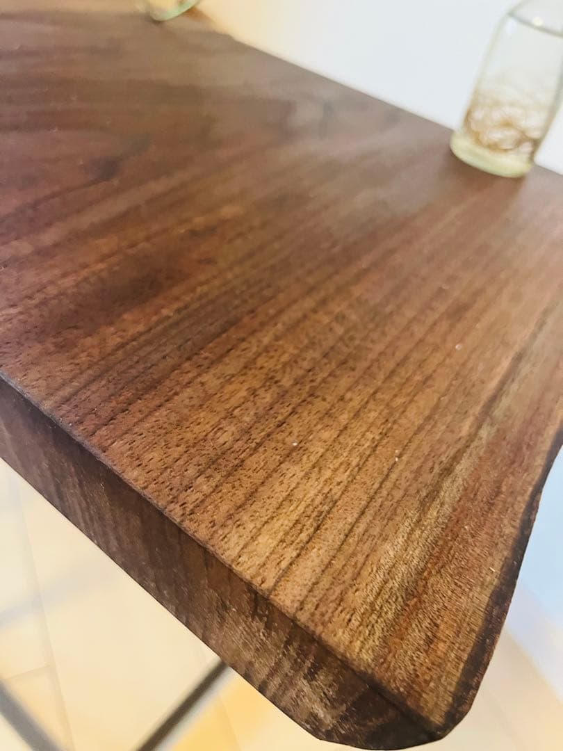 ブラックウォールナット　一枚板テーブル　ローテーブル ソファテーブル