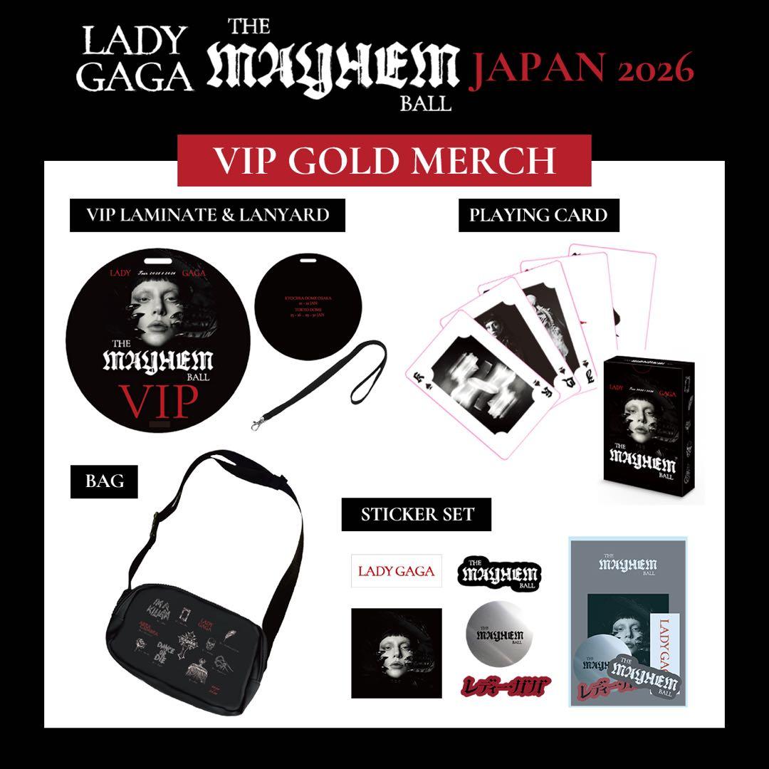 Lady Gaga VIP GOLD グッズ　セット