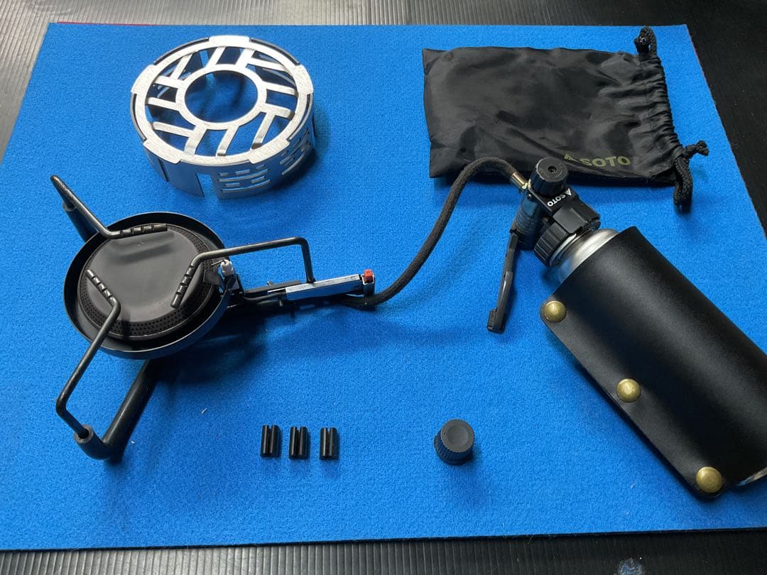 SOTO 廃盤希少人気商品ST-301モノトーンゴールド動作良好美品防風リング付