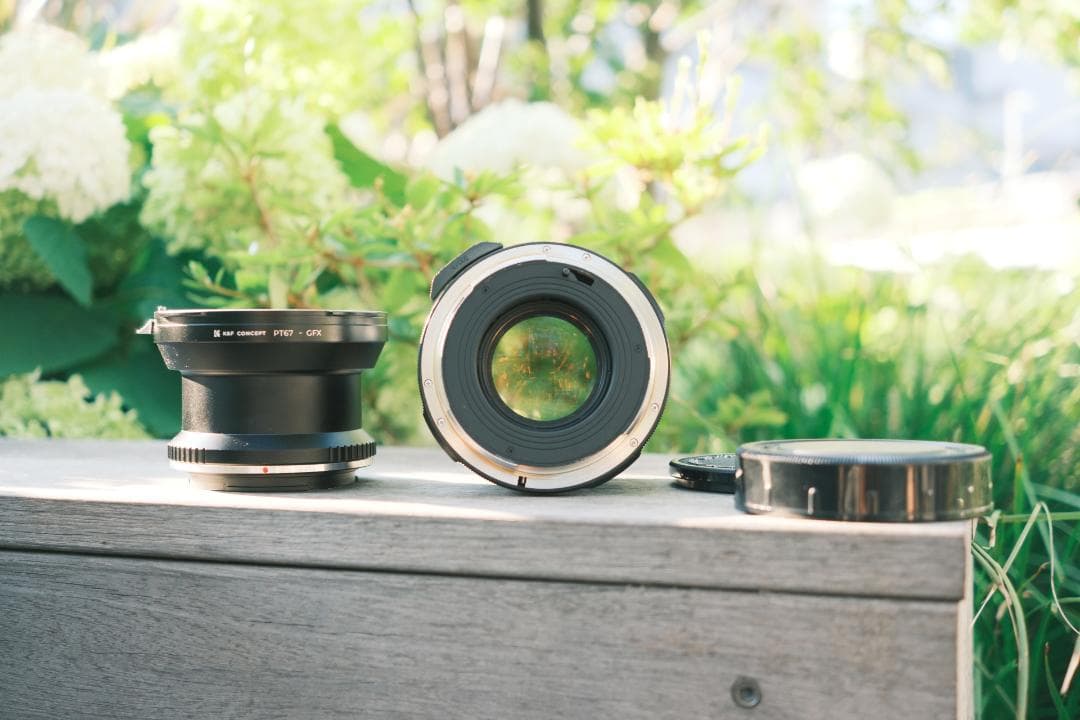 Pentax Takumar 105mm f2.4 GFXマウントアダプター付き