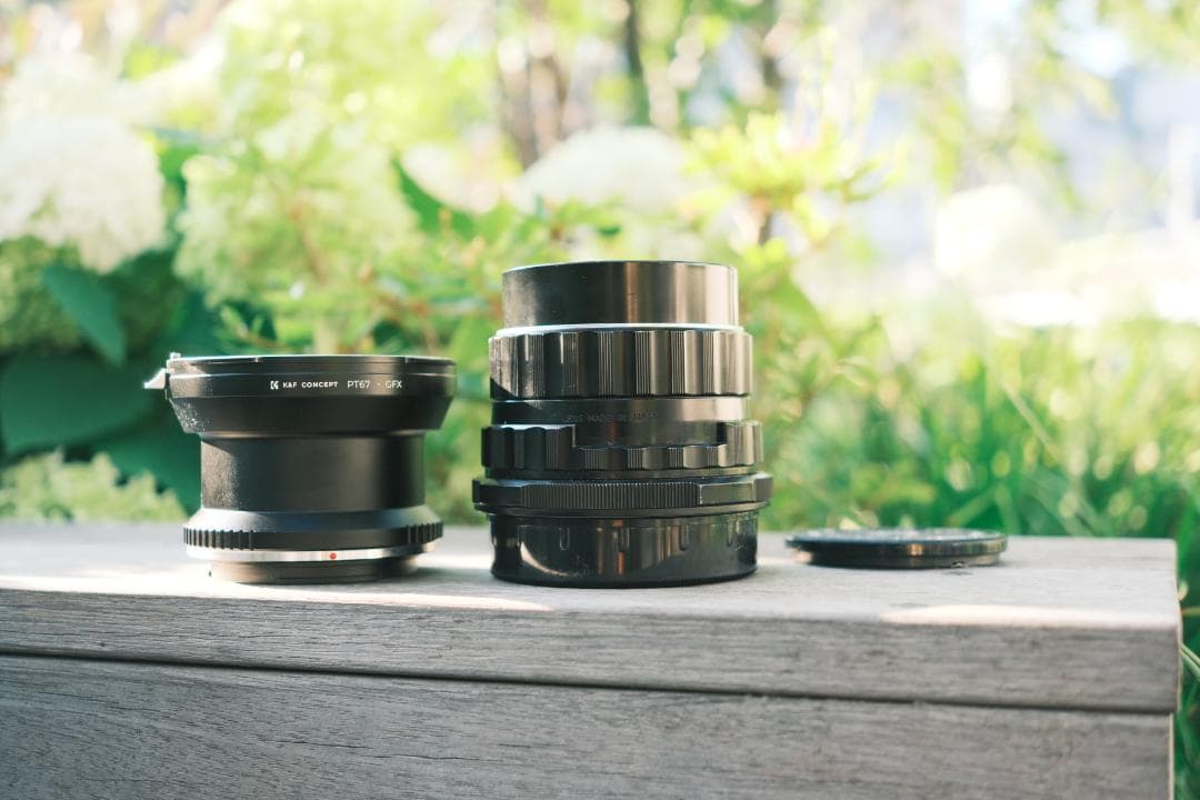 Pentax Takumar 105mm f2.4 GFXマウントアダプター付き