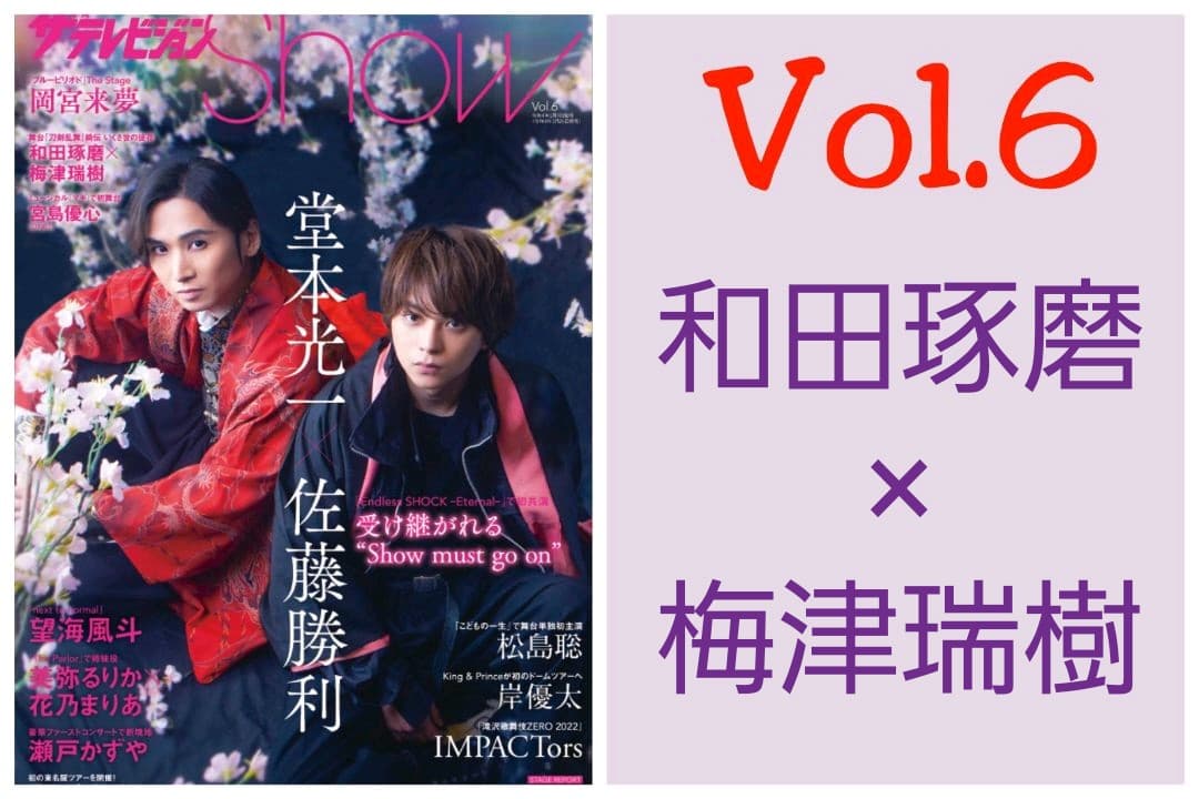 和田琢磨 梅津瑞樹 切り抜き ザテレビジョンshow Vol.6