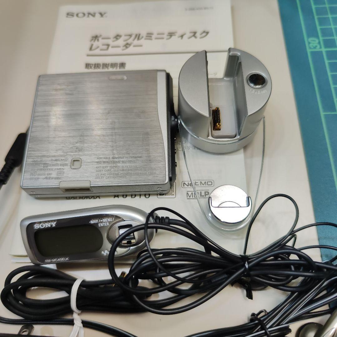 SONY Hi-MD 録再 MZ-NH1 Batt.2個、1GB Disk１個