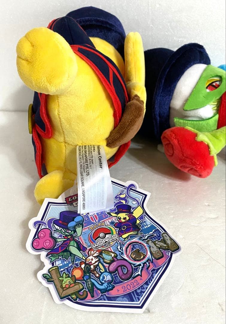 ポケモン大会ロンドン限定WCS2022ロズレイド・ピカチュウぬいぐるみ2点セット