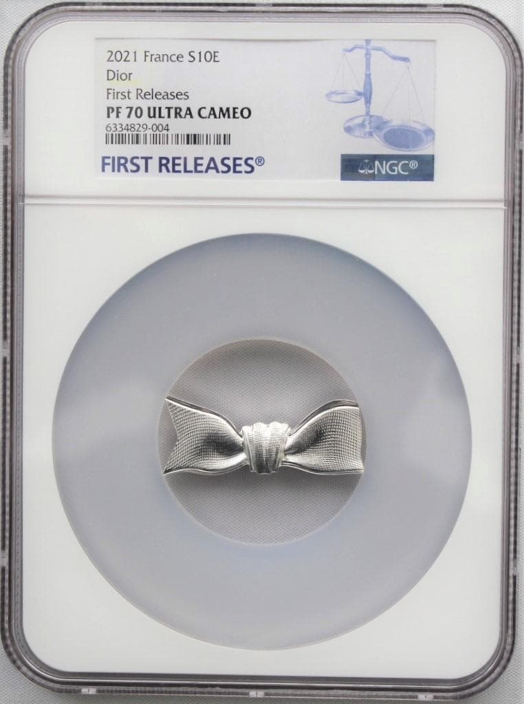 紅さん専用　2021年 ディオール 10ユーロ リボン NGC PF70UC
