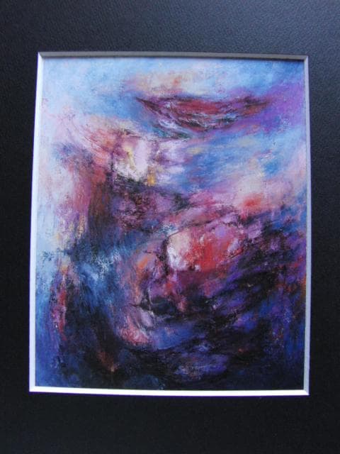 白川アサ、翔、希少な画集より、新品高級額・額装付、状態良好