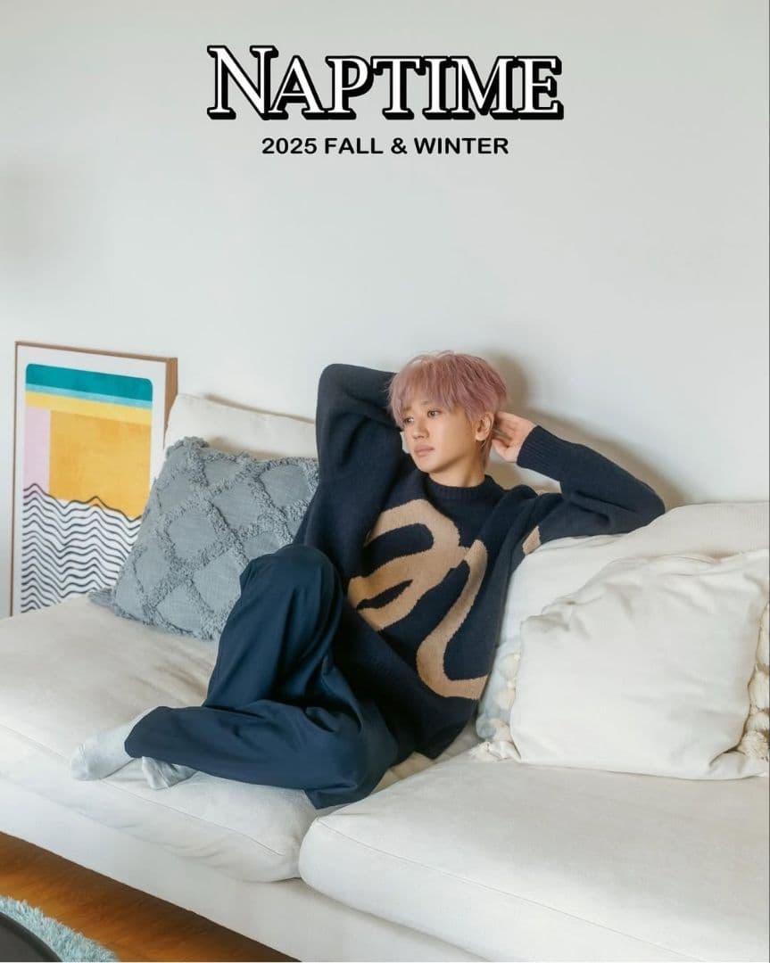 Naptime ニットプルオーバー　ネイビーMサイズ ナップタイム