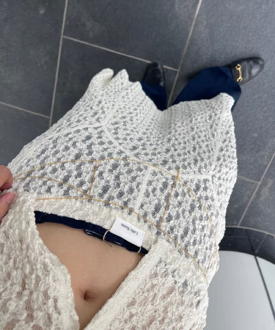 スカート \"Organic Shrink Lacee Panel Skirt\"