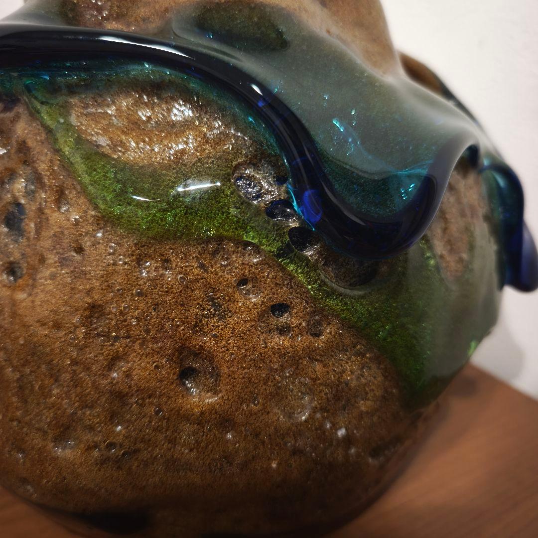 値下げ対応専用品　現代の名工　稲嶺盛吉　琉球ガラス 花瓶