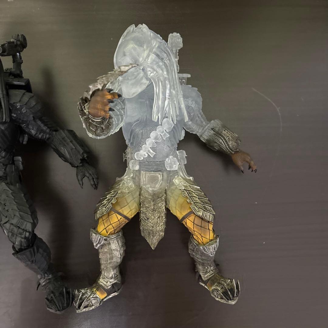 3体セット　AVP プレデター リアル フィギュア クリア　ブラック