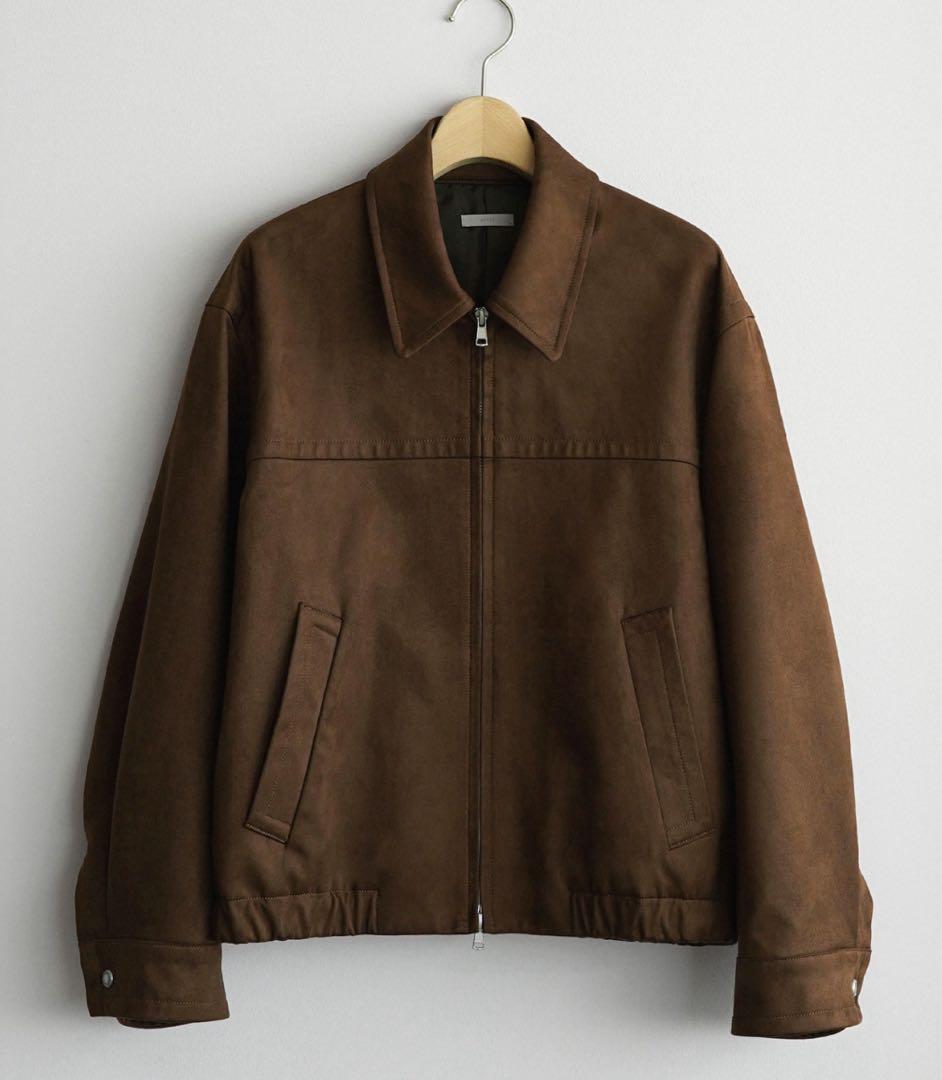 ジャケット・アウター WYM ARTIFICIAL FAUX SUEDE ZIP BLOUSON