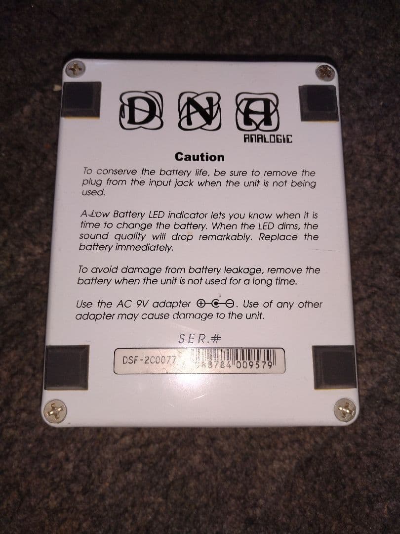 DNA Analogic Smoky Fuzz ギターエフェクター