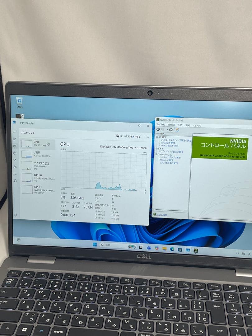 Windowsノート本体 DELL Percision 3581 i7-13700H RTX A1000