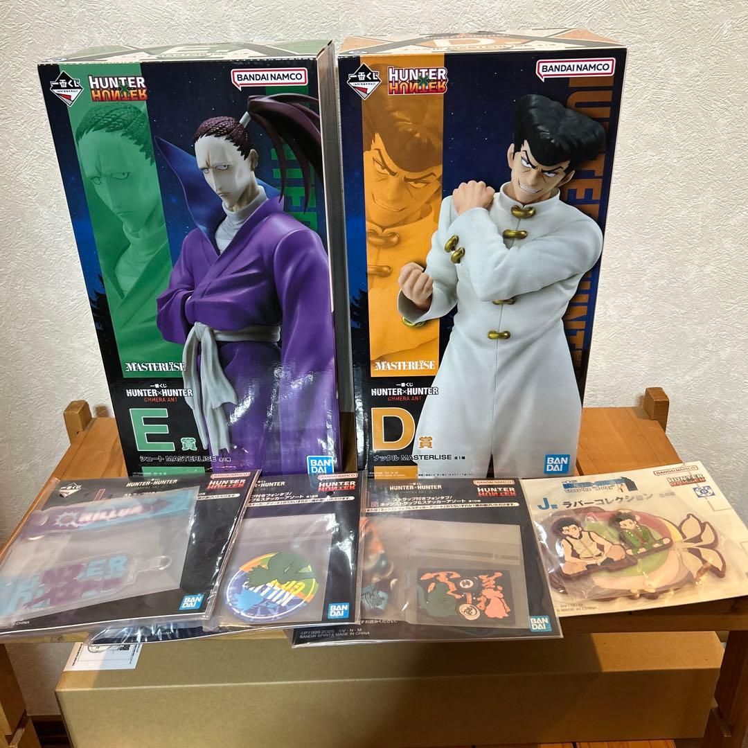 ハンターハンター 1番くじD賞ナックルとE賞シュートとオマケ4点