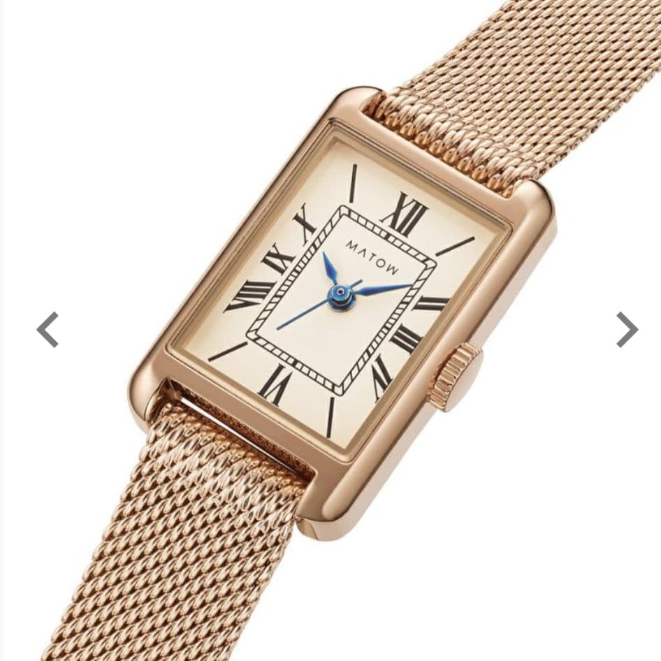 【稼働品】matow 腕時計 ゴールドメッシュ Tsukiシリーズ 朧月 マトウ