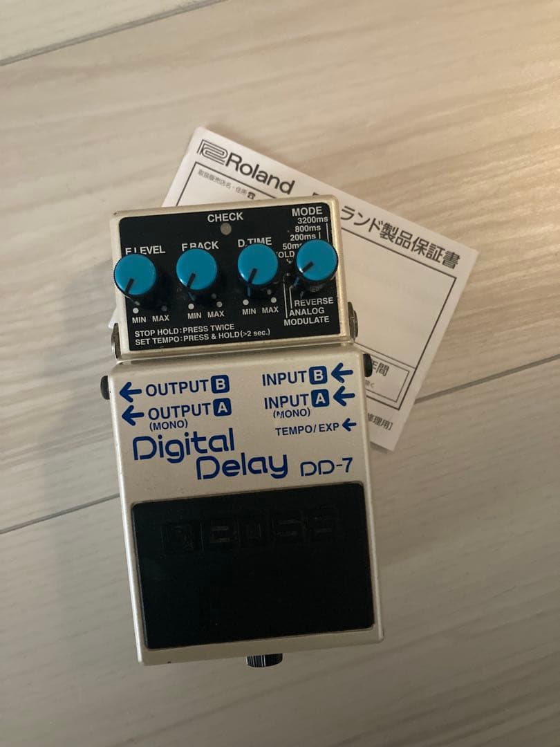 BOSS DD-7 デジタルディレイ 箱・説明書付き+Roland受電機