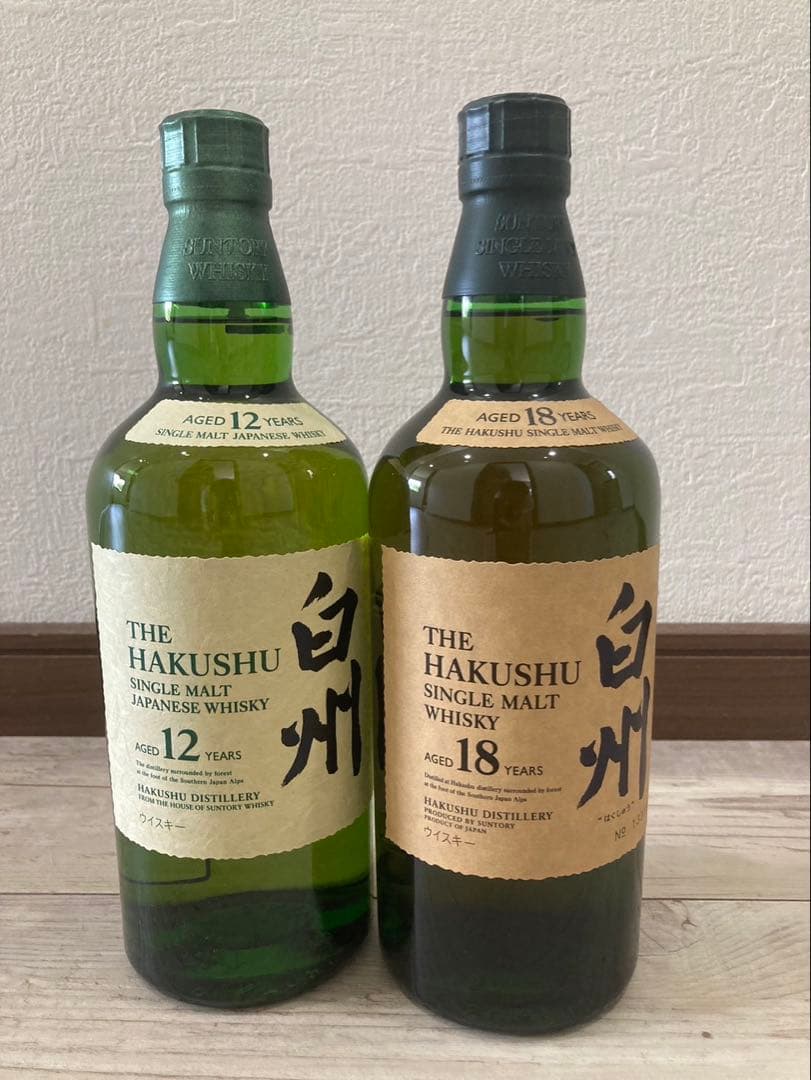 値下げ！【新品未開封】白州 12年 &白州18年の2本セット　箱無し