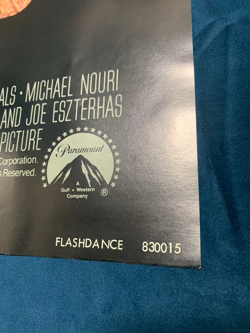 フラッシュダンス　USオリジナル映画ポスター