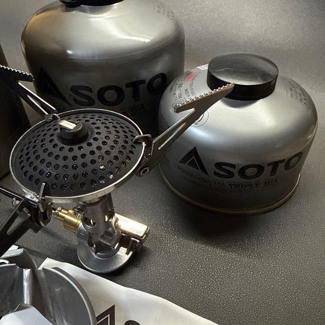 SOTO（ソト）マイクロレギュレーターストーブ、ウインドスクリーン、クッカー等