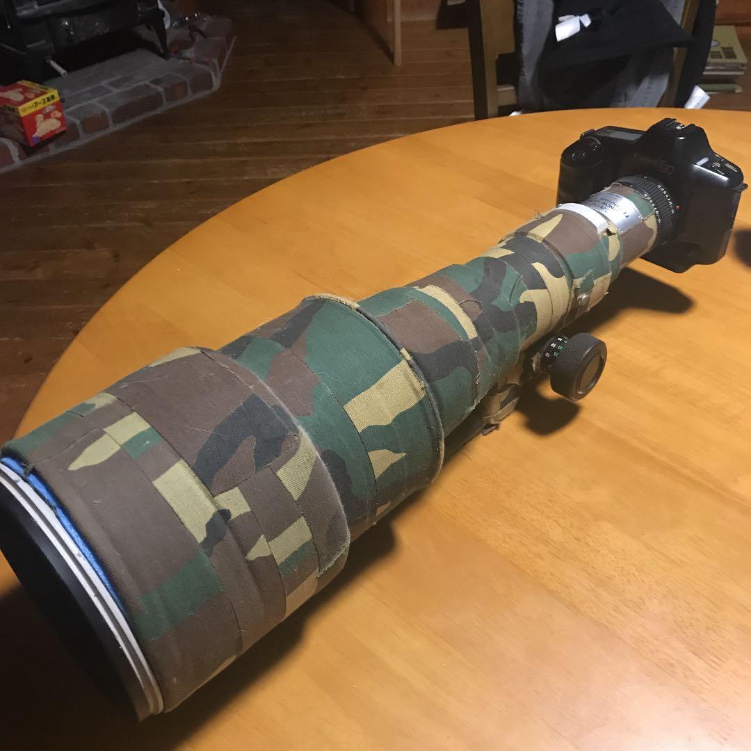 キャノンの望遠レンズです。現在も野鳥撮影に使っています。