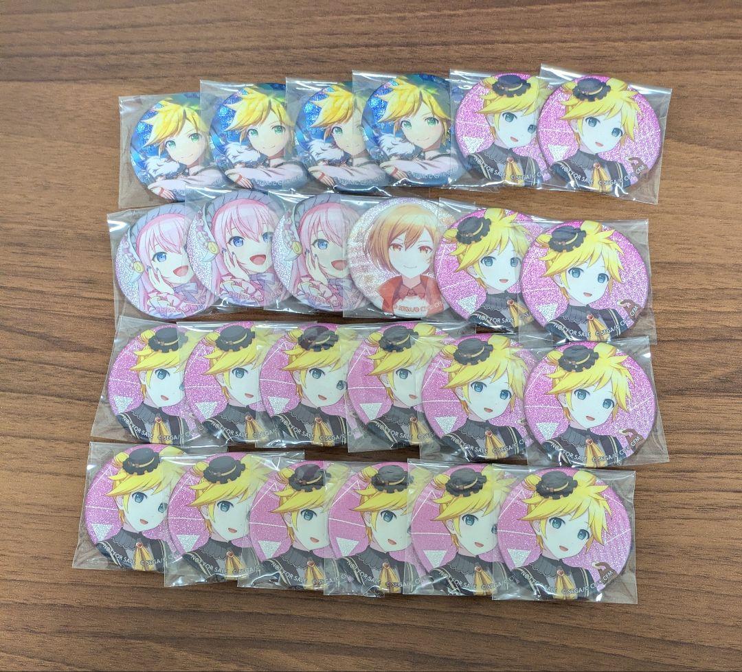 プロセカ　宵崎奏　エピカ　箔押し　ミニ色紙　缶バッジ