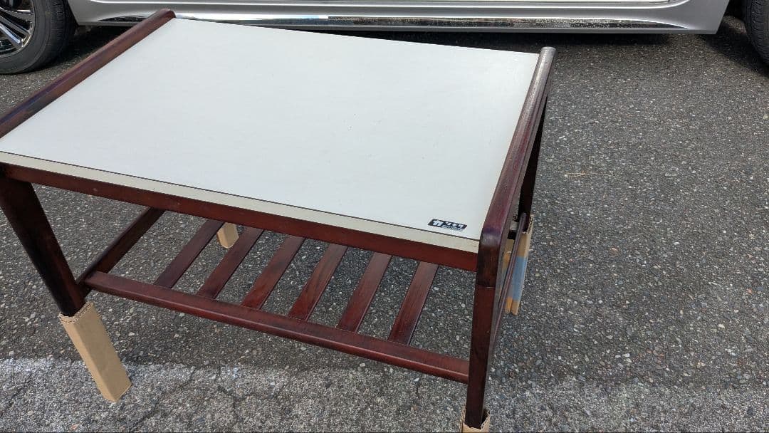 【最終値下げ】◆オールドカリモク 木製モダンテーブル ヴィンテージ