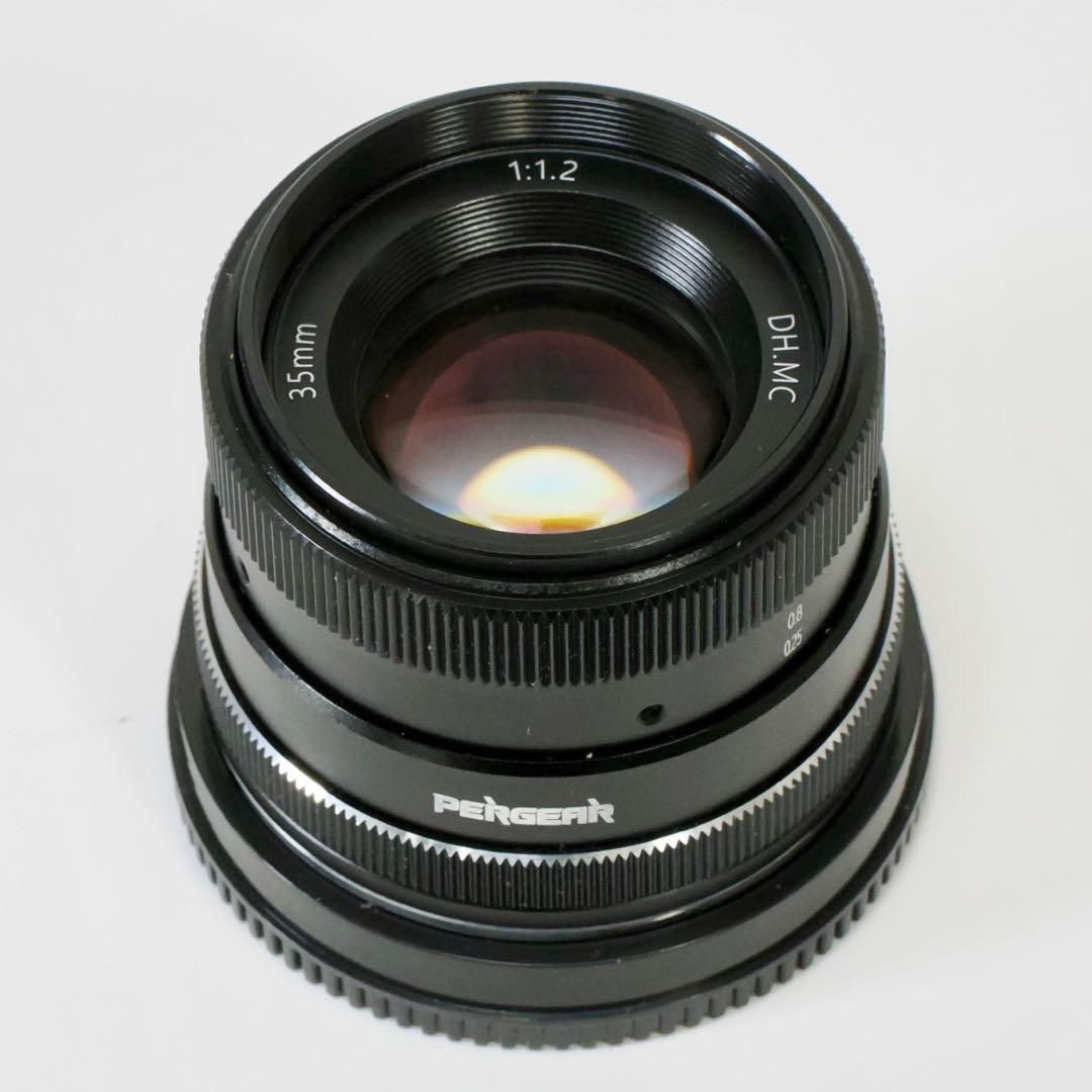 PERGEAR 35mm F1.2 大口径 単焦点レンズ Eマウント APS-C