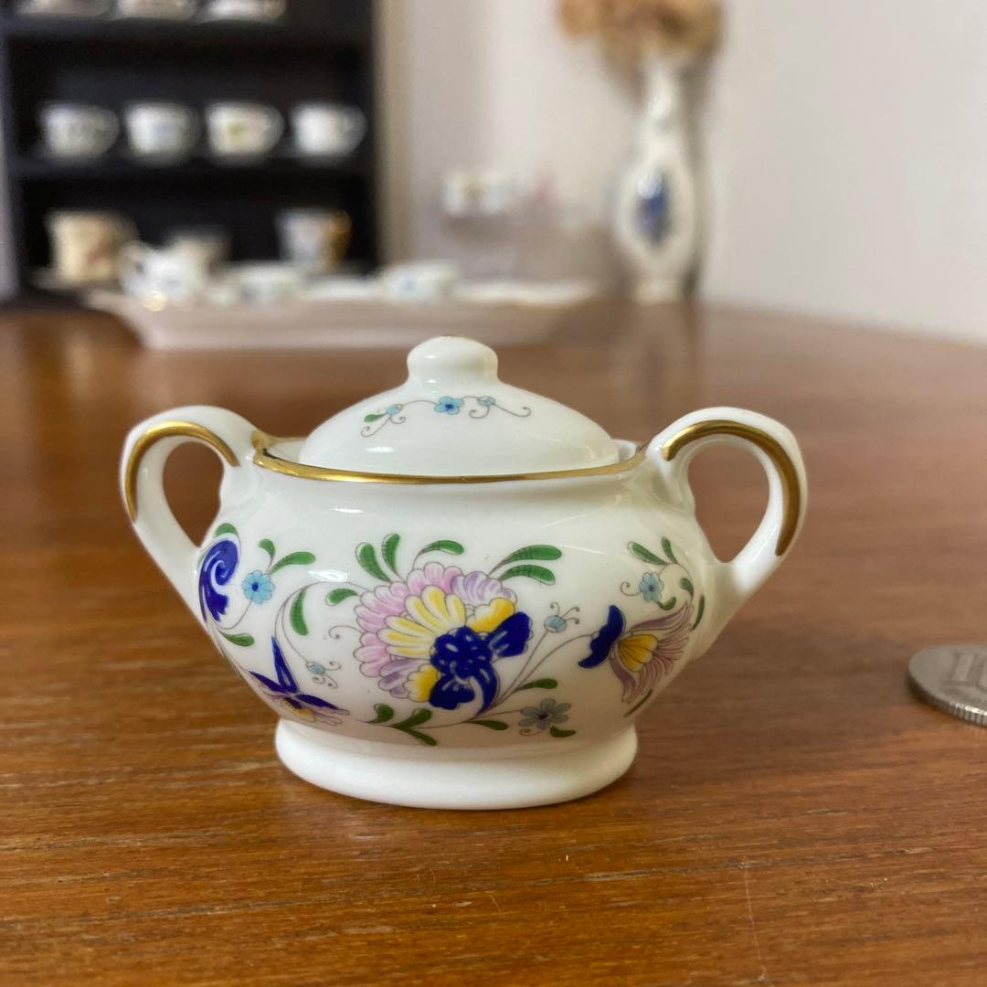 英国　コールポート パジェント　ペイジェント　ミニチュア　ティーセット