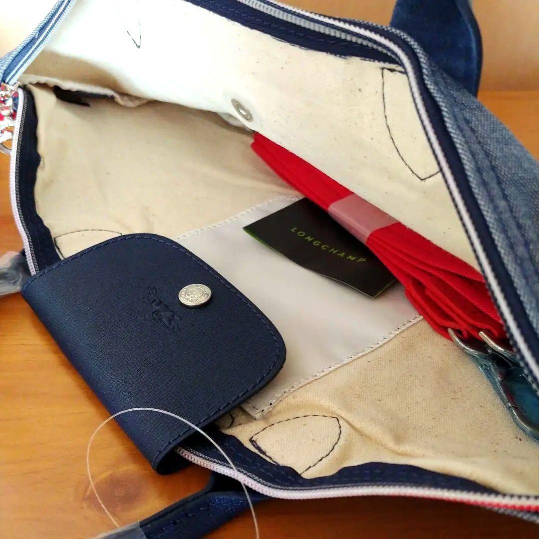 LONGCHAMP オンザロード ショルダーバッグ M デニム調