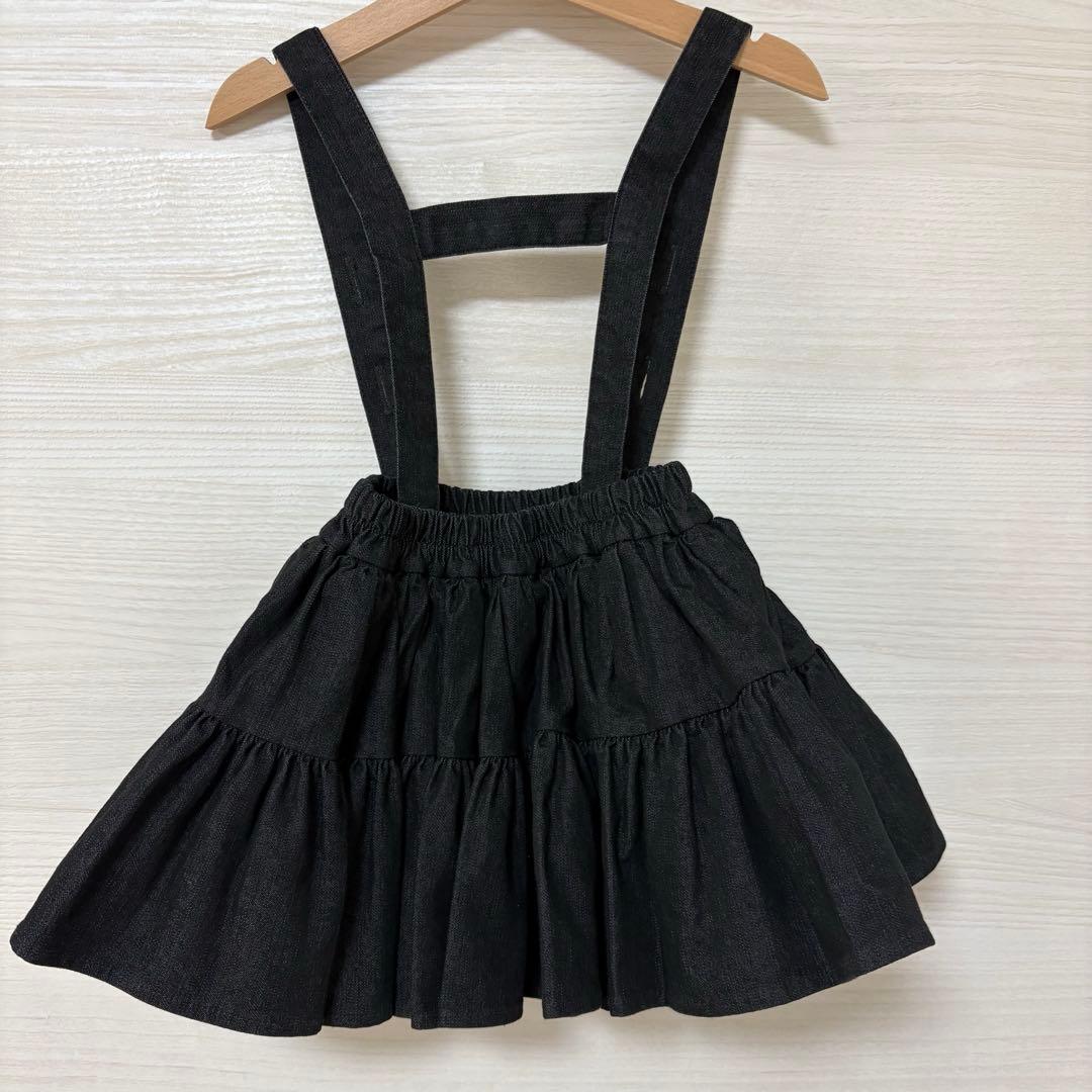 wonny ribbon ブラックデニム　M