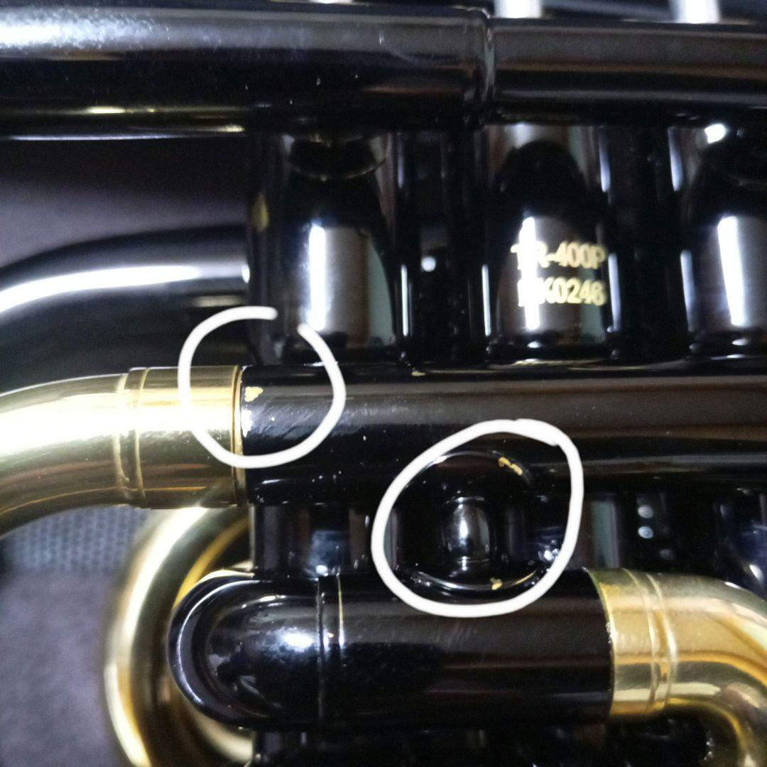 J.マイケル ポケットトランペット TR-400PCL 黒 ボタン アワビ柄