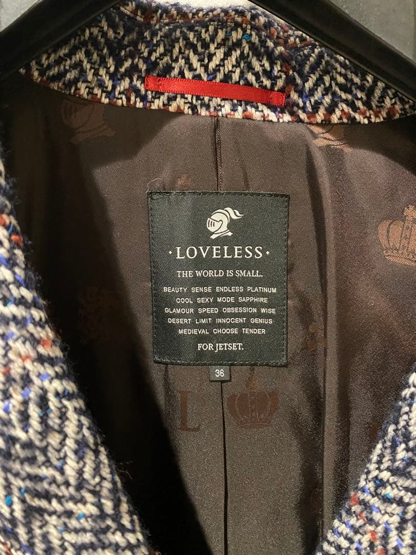 新品【LOVELESS】ヘリンボーンチェックダブルコート