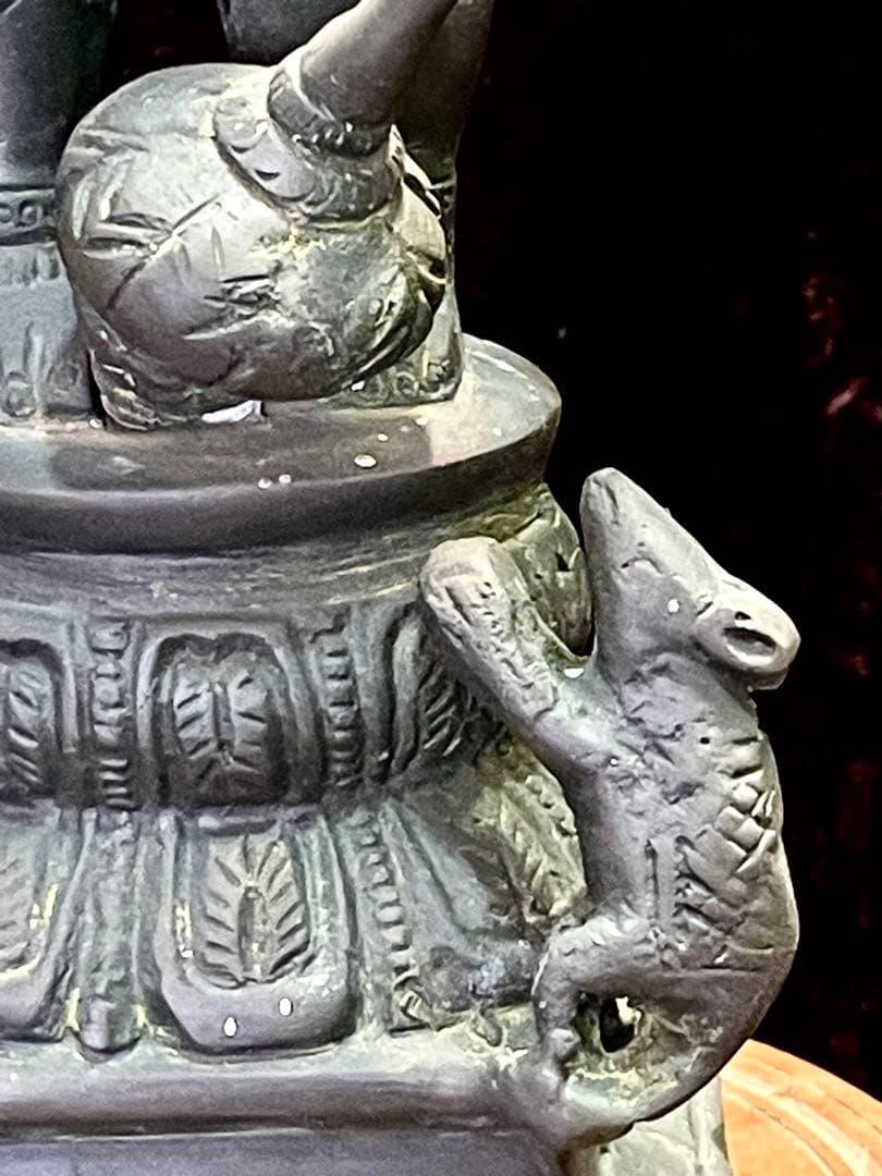 値下げ！ブロンズ製ガネーシャ神像高さ33cm重さ3.4kg