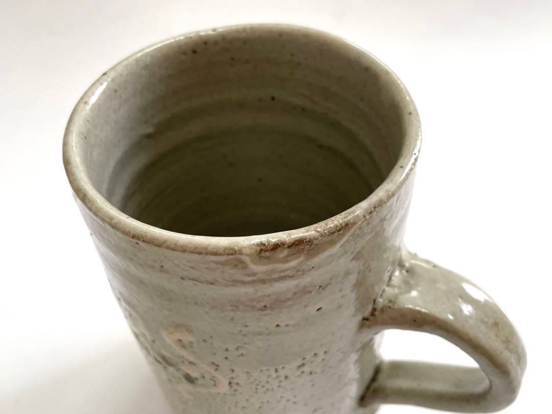 人間国宝　濱田庄司　浜田庄司　杯　ビアマグ　ジョッキ　ビール　麦酒杯　共箱