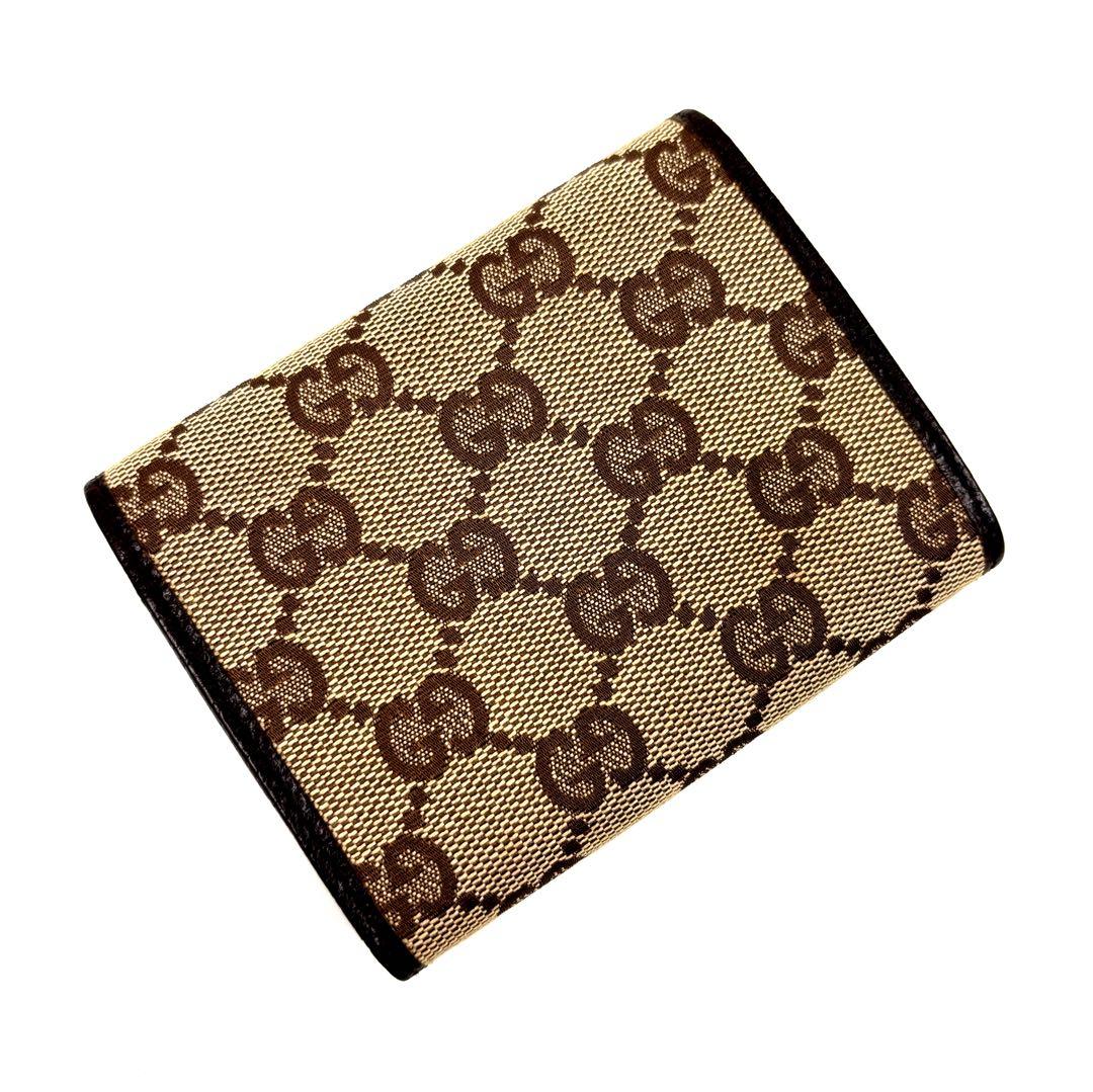 ✨未使用級✨　GUCCI ケース　GG キャンバス　ロゴ金具　小銭入れ
