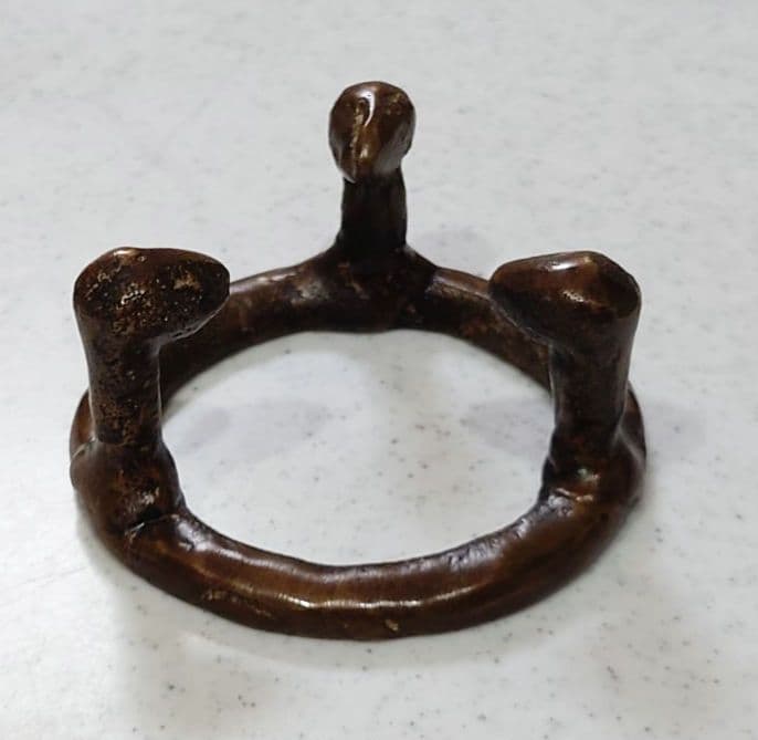 【茶道具】七種蓋置 鋳銅 大野芳光作