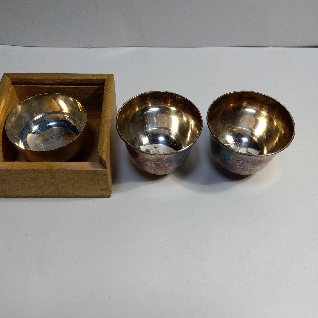 純銀盃３点セット　刻印有り　つぶし　本物保証　66g